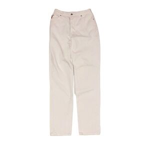 Vtg  80s 90s Bongo Jeans Womens 13 White Button Fly High Waisted Jeans Y2K Boho